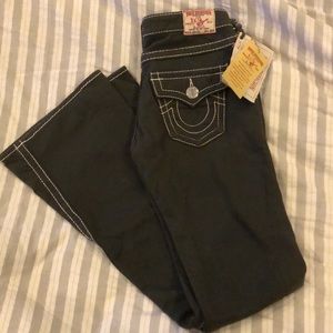 Green fleece true religion jeans